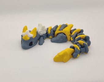 Baby Star Dragon, Atria Dragon, Articulating Dragon, 3D Printed Fidget Toy