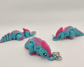 Parasaur Keychain – Articulated 3D Printed Dinosaur Charm