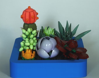Display for LEGO Succulents (Set #10309) | Lego Flowers Botanicals | Home Office Decor