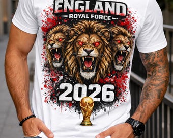 Camiseta de fútbol de los Royal Force Three Lions de Inglaterra para el Mundial 2026.