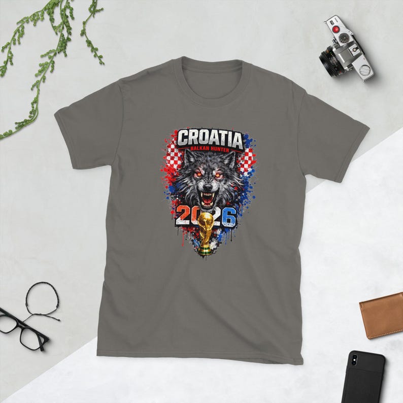 Croatia Balkan Hunter Shirt Wolf Soccer Fan Tee Croatia Football 2026 World Cup Supporter Gift for Men Women