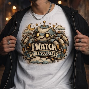 Chemise robot drôle, IA effrayante, humour nerd, t-shirt graphique de style vintage