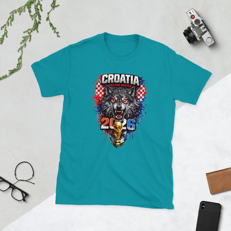 Croatia Balkan Hunter Shirt Wolf Soccer Fan Tee Croatia Football 2026 World Cup Supporter Gift for Men Women