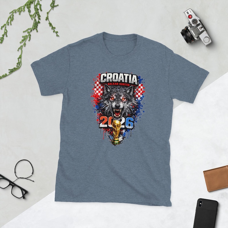 Croatia Balkan Hunter Shirt Wolf Soccer Fan Tee Croatia Football 2026 World Cup Supporter Gift for Men Women