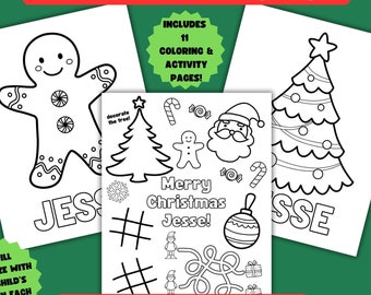 Personalized Christmas Coloring Pages