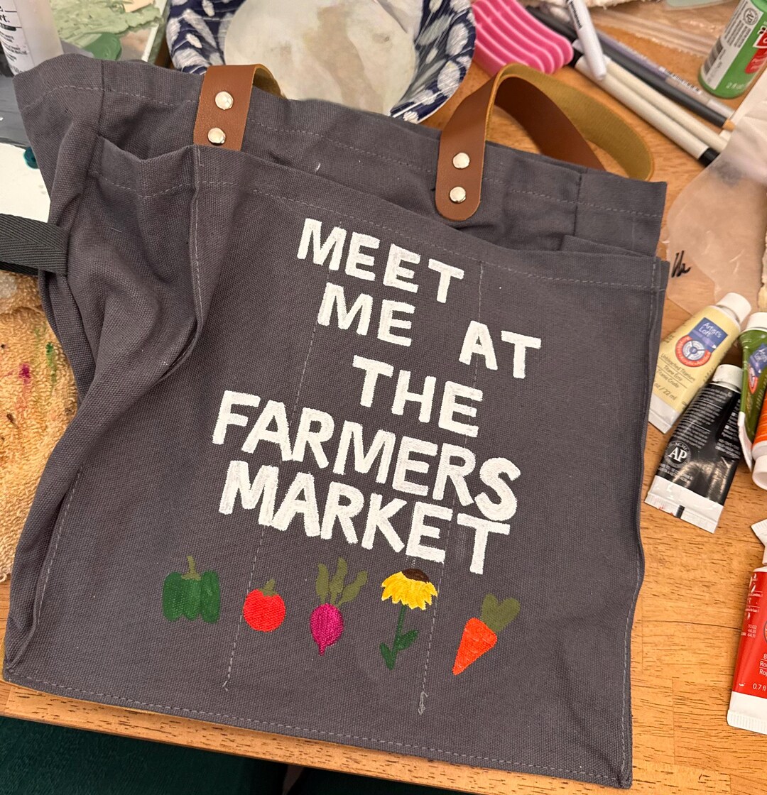 Farmers Market Tote Bag - Etsy