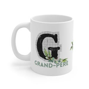 Grand-Père Mug | French Grandfather | Grandpa Coffee Tea Cup | Father&#39;s Day