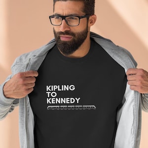 Sweat-shirt Kipling to Kennedy | Chandail de la ligne de transport en commun de Toronto | Cadeau pour lui | Maillot de bain Subway
