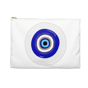 Evil Eye Pouch | Accessory Pouch | Makeup Bag | Cosmetic Pouch | Travel Bag