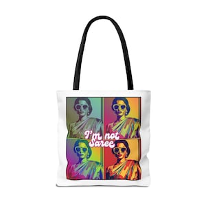Saree Einkaufstasche | Desi Mädchen Tasche | Indisches Design | Sri-Lankische Tote | Nachhaltige Tasche