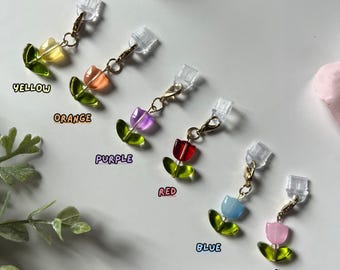 Flower Dust Plug Charm: USB-C or Lightning Port