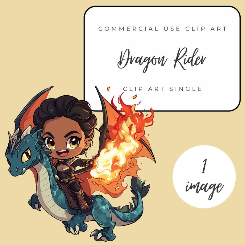 Heroic Dragon Rider Heroic Dragon Rider Clipart – Fantasy Warrior PNG (digital Download) - Etsy