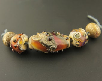 Handmade Lampwork Glass Beads Set