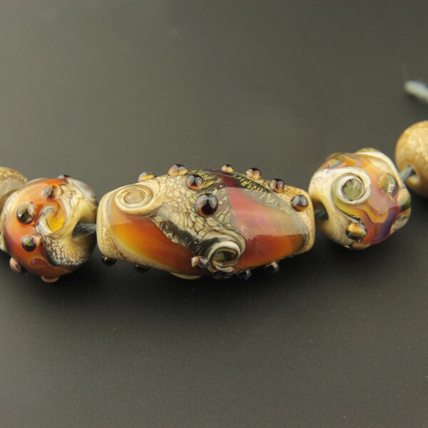 Handmade Lampwork Glass Beads Set