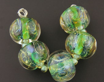 Handgemaakte lampwork glaskralen set