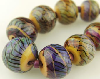 Handmade Glass Lampwork Beads Set