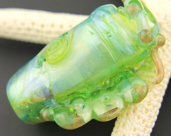 Handmade Lampwork Glass Seashell Bead