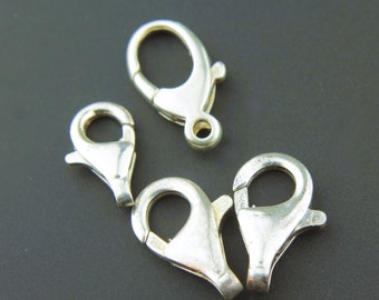 Sterling Silver Lobster Clasps (4) Beading Supplies Jewelry Findings