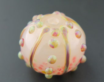 Handmade Lampwork Glass Bead, Sea Urchin