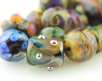 Handmade Glass Lampwork Beads Set