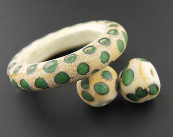 Lampwork Glass Beads, Slider Ring Donut