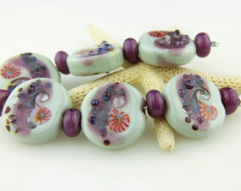 Handmade Lampwork Glass Beads Set