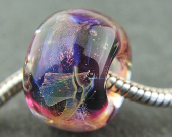 Lampwork Glass Bead, Big Hole, Dread BHB