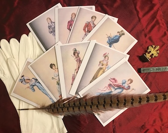 Jane Austen Greeting Cards, Pride and Prejudice Stationary, Jane Austen, Jane Austen Greeting Cards, Jane Austen Stationary