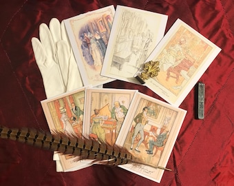 Jane Austen Greeting Cards, Pride and Prejudice Stationary, Jane Austen Mother's Day, Jane Austen Greeting Cards, Jane Austen Stationary