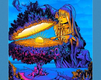 Where Does The Sun Go When He Sleeps? - Art Print by James Flames