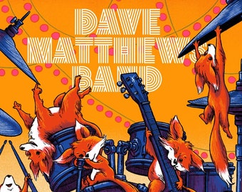 Dave Matthews Band - Phoenix, AZ 2022 - Official Hand Printed Poster