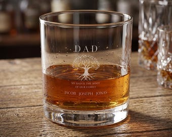 Vaso de whisky personalizado para papá / Regalo personalizado para el Día del Padre / Jarra de cerveza para papá primerizo / Primer regalo para el Día del Padre 2026 / Regalo para él
