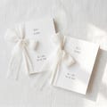 Set of 2 Personalized Wedding Vow Books, Customized Wedding Vow Book, Ribbon gift for Bride and Groom product logo