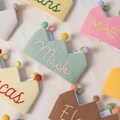 Hand Embroidered Linen Crown for Kid&Children Birthday,Personalized Gifts,Keepsake for First Birthday,Neutral Birthday Hat,Special Occasions product logo