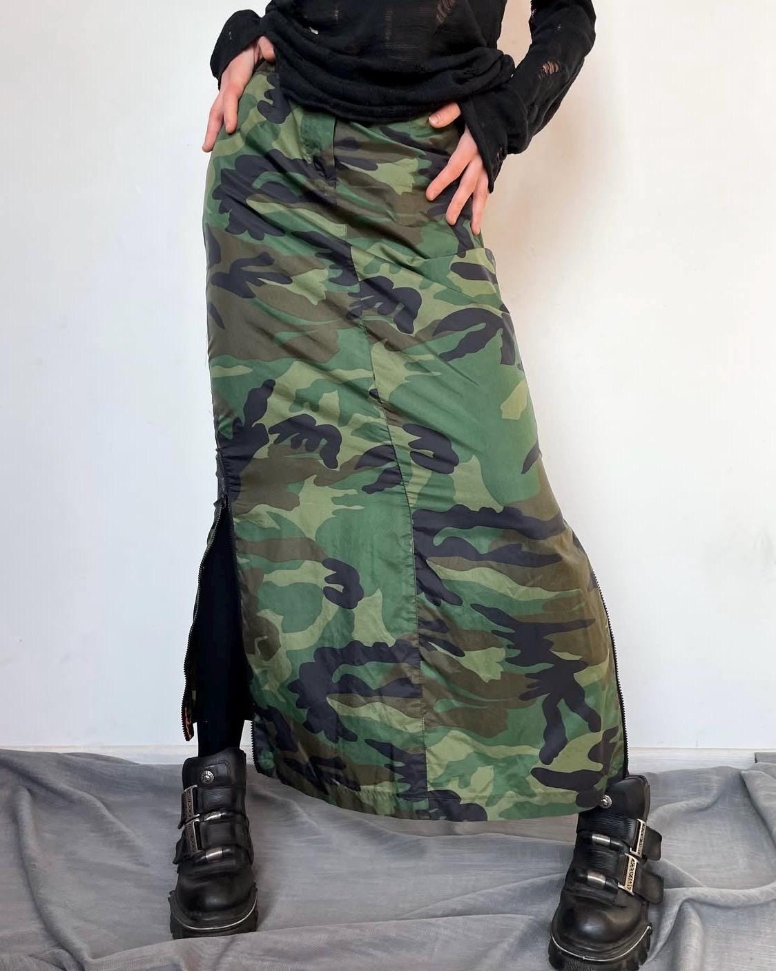 Maxi Camo Skirt