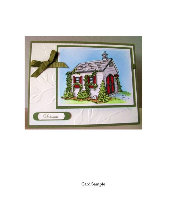 Digital Stamps Village Cottage Instant Download Digital Etsy