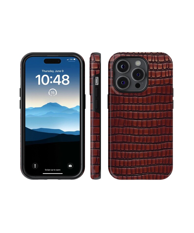 Dark Red Bordeaux Crocodile Faux Leather Phone Case, Luxury Textured Cover for iPhone, Samsung, Google Pixel, red leather phone case, dark red phone case, Bordeaux phone case, faux leather case, crocodile phone case, luxury phone case, textured phone cover, shockproof case, stylish phone case, iPhone case, Samsung case, Google Pixel case, unique phone case, handmade phone cover, durable case, elegant phone case, premium phone case, fashion phone case, leather skin phone case,