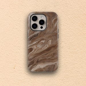 Luxury brown Marble iPhone Case, mocha mousse case, mocha marble, brown case, brown marble case, case for Samsung, Case for iPhone 15, 14 13
