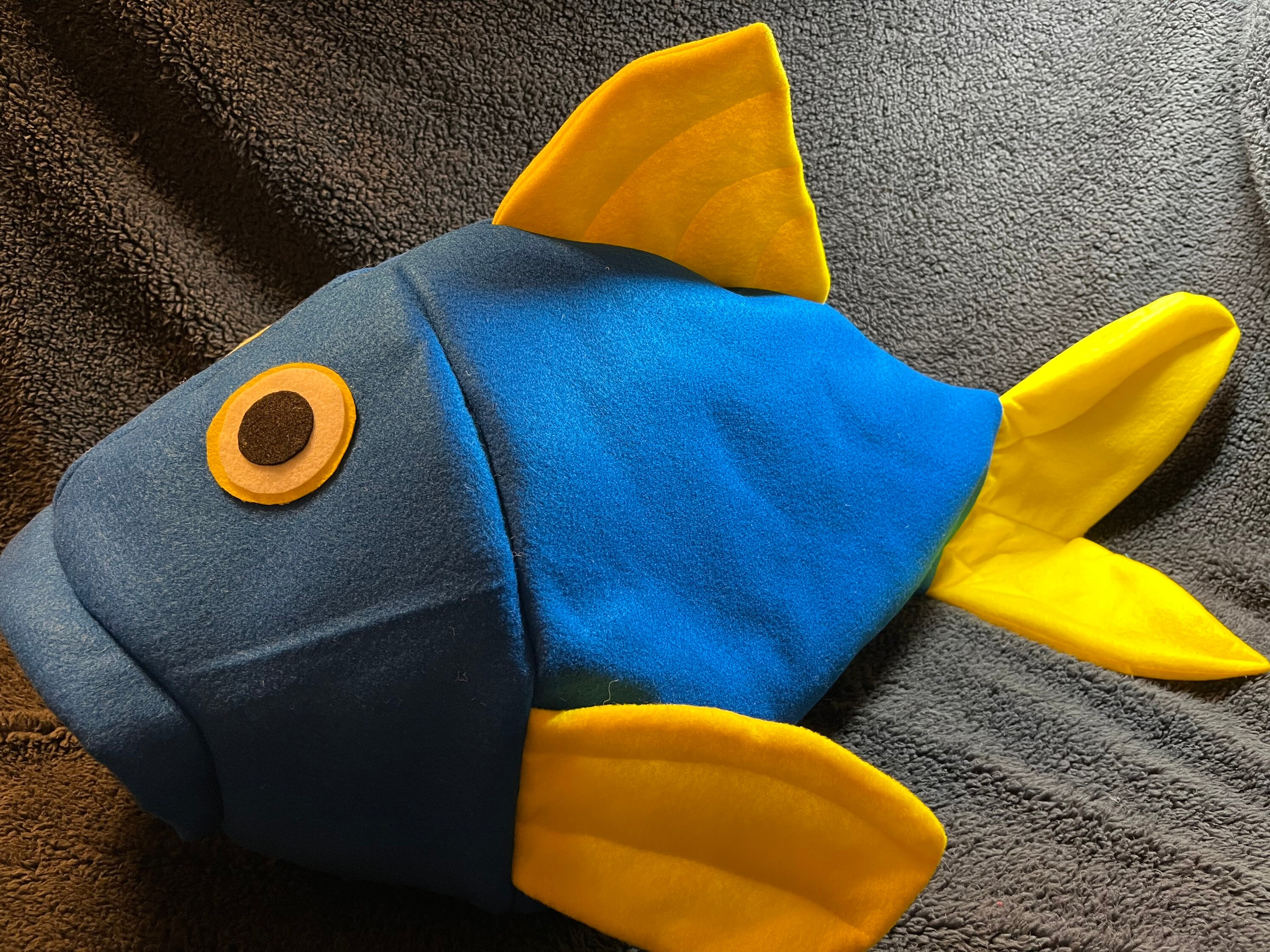 disfraz de pez azul para adulto