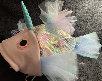 Pastel unicorn fish costume