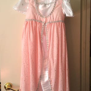 Pink 2pc princess dress size 8 image 1