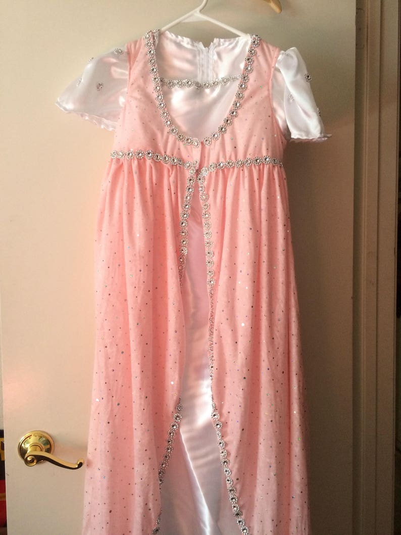 Pink 2pc princess dress size 8 image 1