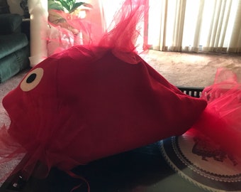 Red beta fish costume