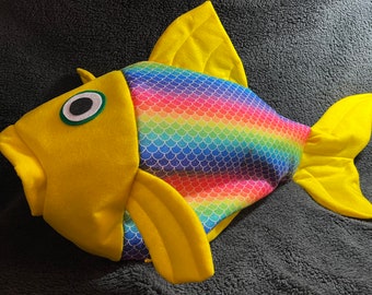 Bright rainbow fish costume
