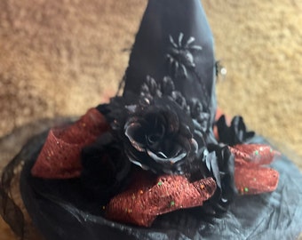 Black rose witch hat