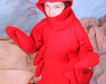 Lobster Costume childrens size4 thru 12