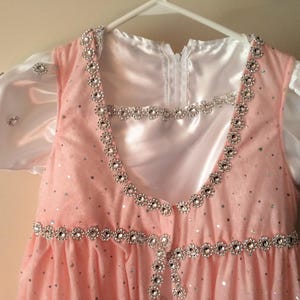 Pink 2pc princess dress size 8 image 2