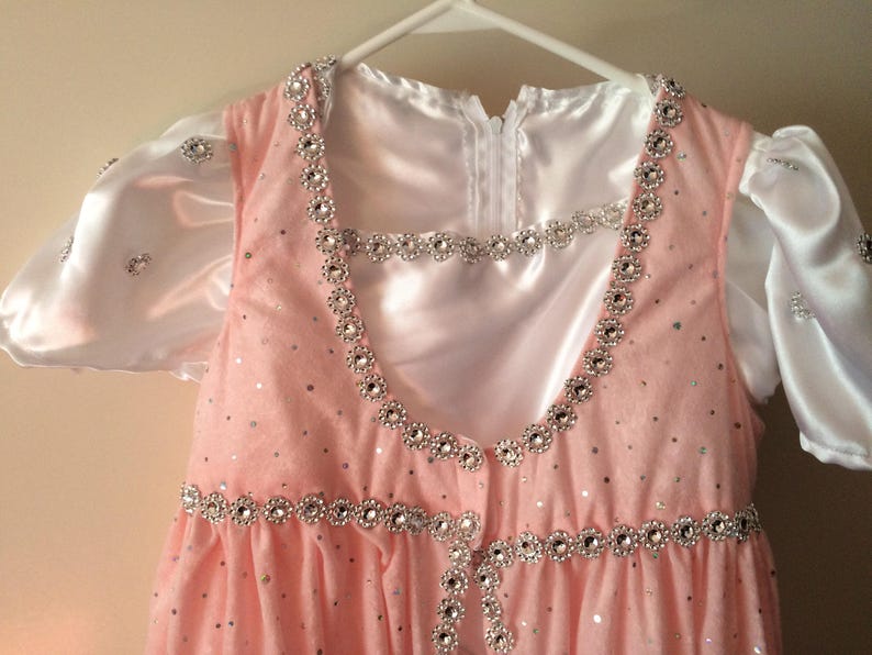 Pink 2pc princess dress size 8 image 2