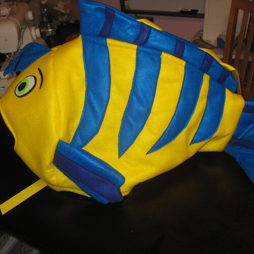 Flounder Inspired Fish Costumeone Size Fits All Etsy