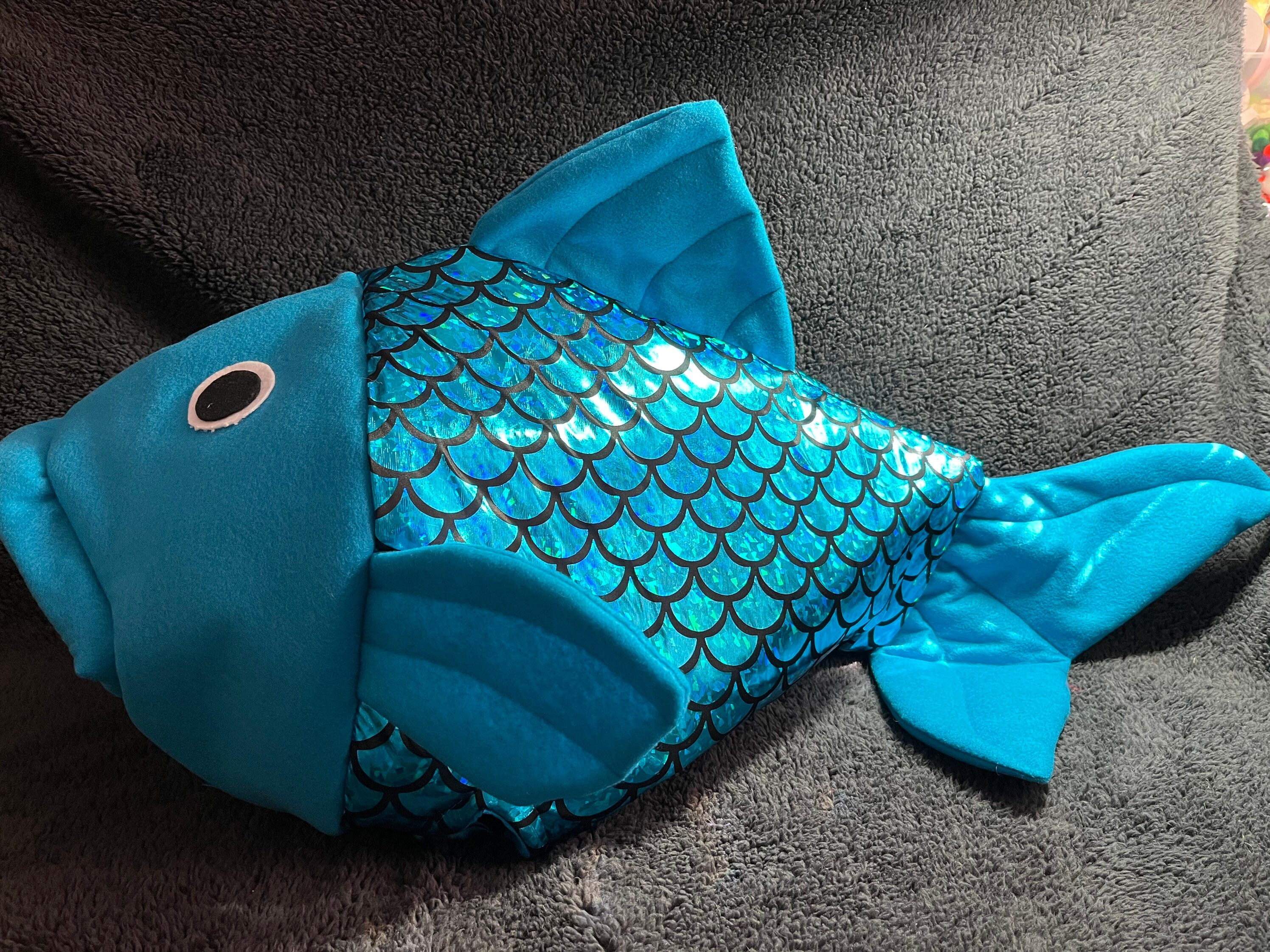 Plus Holographic Fish Scales Print Mermaid Hem Maxi Dress
